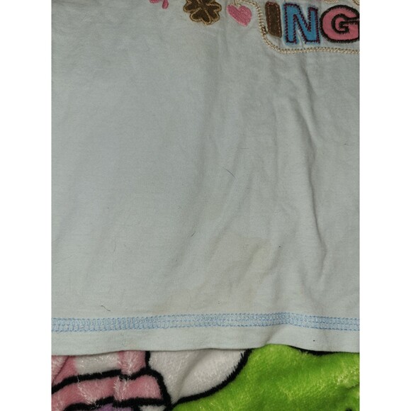 Maui Princess Size 6 Kids Juniors Girls Totally Charming 2000s Pastel Blue Shirt - Picture 5 of 7